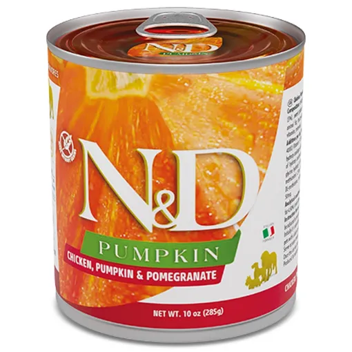 F02567 FARMINA N&D PUMPKIN - DOG Wet Chicken Pumpkin&Pomegranate ADULT 285 g (pak.6) paveikslėlis