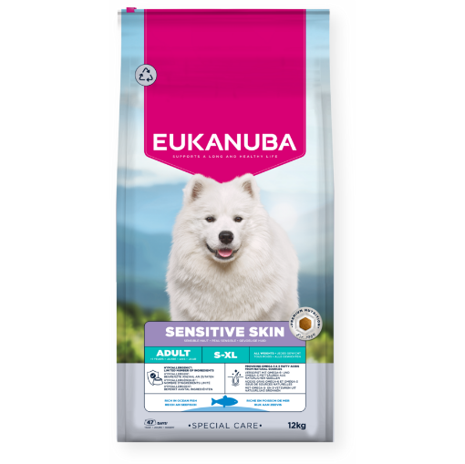 E96138 Euk Daily Care Sensitive Skin All Breeds 12 kg paveikslėlis