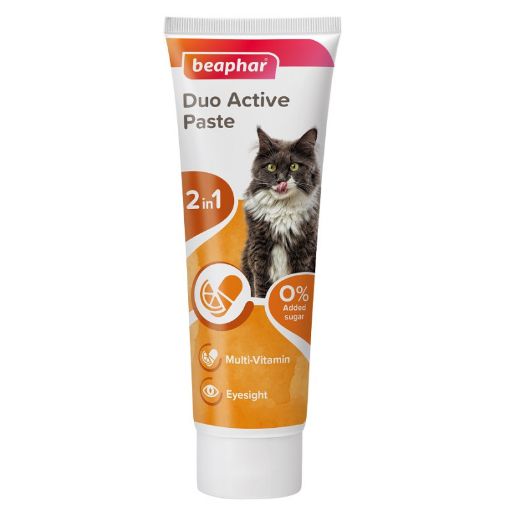 B129591 Beaphar Duo-Active Paste for cats, 100g (pak6) paveikslėlis