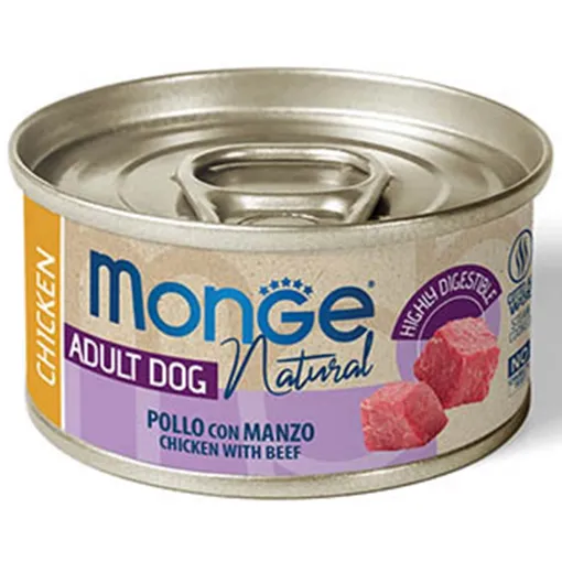 M06958 Monge Dog - Wet Food Cans Chicken with beef 95 g (24vnt) paveikslėlis