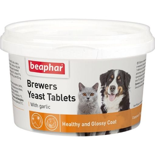 B126644 Beaphar Brewer Yeast tablets with garlic, 250pcs paveikslėlis