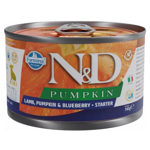 F02932 FARMINA N&D PUMPKIN - DOG Wet Lamb Pumpkin&Blueberry STARTER MINI 140 g (pak.6) paveikslėlis