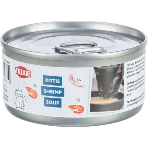 3.4_42693 TRIXIE Sriuba katėms su vištiena ir krevetėmis, 4 × 80 g (pak.4) paveikslėlis